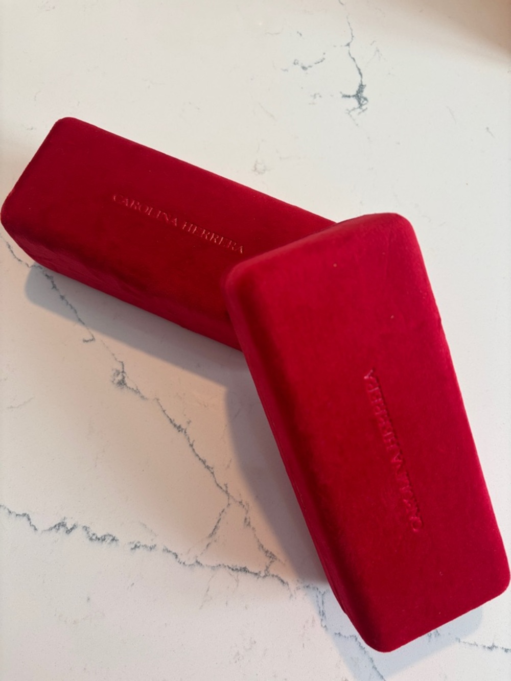 Velvet Carolina Herrera Eyewear Cases - Deep Red